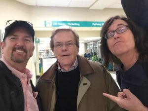 Flying in to Ashville, NC to perform at the Omni Grove Park Inn, Doug Llewelyn of The People's Court TV show was on our flight.