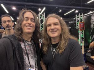 Dave with David Ellefson of Megadeth at NAMM 2024