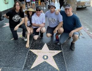 One More Night band with One More Night star on the Hollywood Walk of Fame