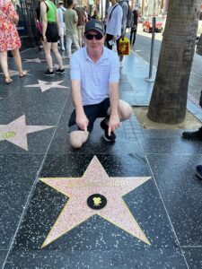 Bill with One More Night star on the Hollywood Walk of Fame